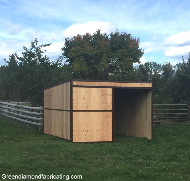 portable horse loafing shed kits with delivery