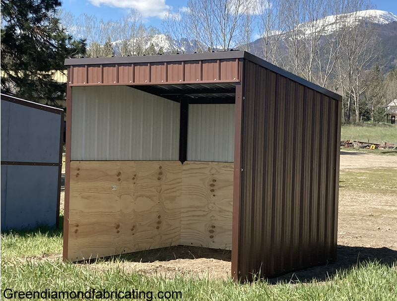 Portable horse loafing shed kits with delivery