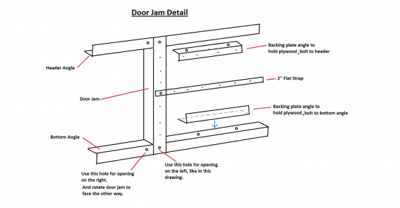 Shed door jamb detail